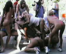 An orgy breaks out